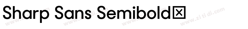 Sharp Sans Semibold字体转换